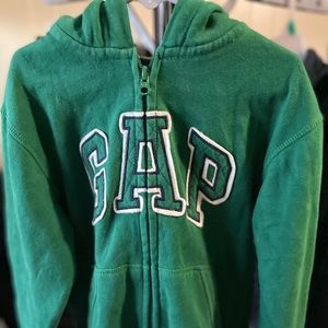 Boys front zip hooded sweatshirt